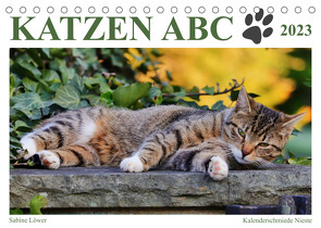 Katzen ABC (Tischkalender 2023 DIN A5 quer) von Löwer,  Sabine