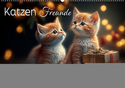 Katzen Freunde (Wandkalender 2024 DIN A2 quer), CALVENDO Monatskalender von Roder,  Peter