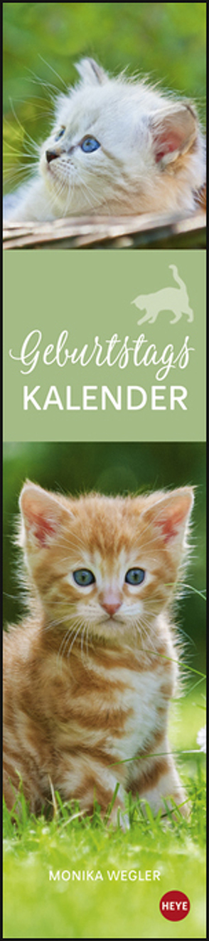 Katzen Geburtstagskalender von Heye