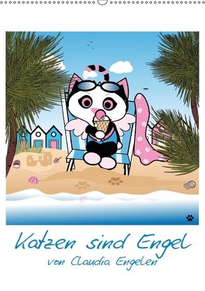 Katzen sind Engel (Wandkalender 2018 DIN A2 hoch) von Engelen,  dieKLEINERT.de/Claudia