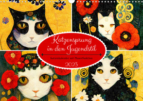 Katzensprung in den Jugendstil (Wandkalender 2023 DIN A3 quer) von Frost,  Anja