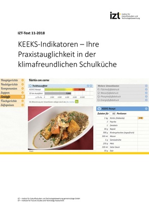 KEEKS-Indikatoren – Ihre Praxistauglichkeit in der klimafreundlichen Schulküche von Oswald,  Vera, Scharp,  Michael, Schulz-Brauckhoff,  Sabine