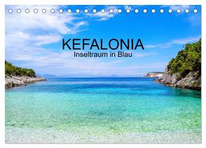 Kefalonia, Inseltraum in Blau (Tischkalender 2024 DIN A5 quer), CALVENDO Monatskalender von Horak-Auer,  Elisabeth