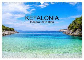 Kefalonia, Inseltraum in Blau (Wandkalender 2024 DIN A3 quer), CALVENDO Monatskalender von Horak-Auer,  Elisabeth