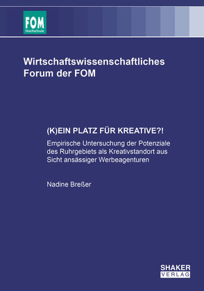 (K)EIN PLATZ FÜR KREATIVE?! von Breßer,  Nadine