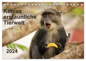 Kenias erstaunliche Tierwelt (Tischkalender 2024 DIN A5 quer), CALVENDO Monatskalender von Demel,  Andreas