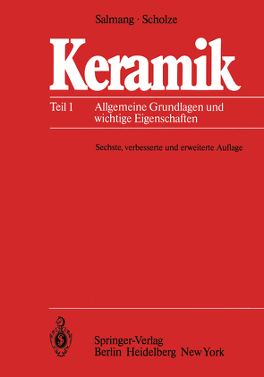 Keramik von Salmang,  H., Scholze,  H.