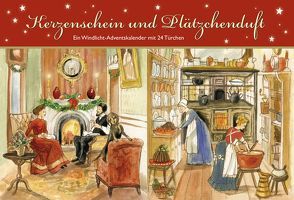 Kerzenschein und Plätzchenduft. Ein Windlicht-Adventskalender mit 24 Türchen von Haseloff,  Ulrike