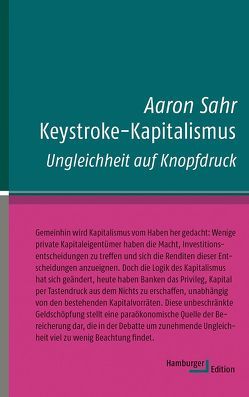 Keystroke-Kapitalismus von Sahr,  Aaron