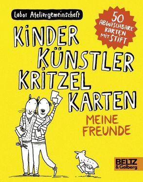 Kinder Künstler Kritzelkarten. Meine Freunde von Labor Ateliergemeinschaft