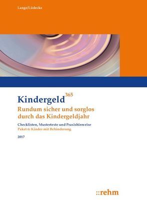 Kinder mit Behinderung 2017 von Lange,  Klaus, Lüdecke,  Reinhard