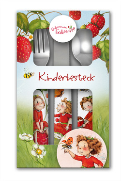 Erdbeerinchen Erdbeerfee. Kinderbesteck-Set (3-teilig, bedruckt) von Dahle,  Stefanie