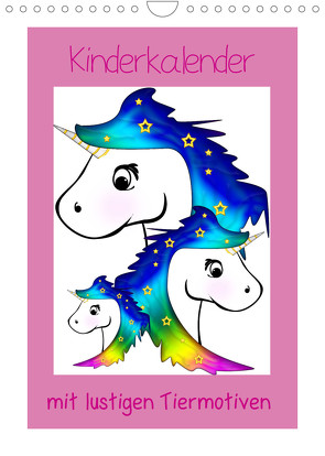 Kinderbilder mit lustigen Tiermotiven (Wandkalender 2022 DIN A4 hoch) von Digital-Art