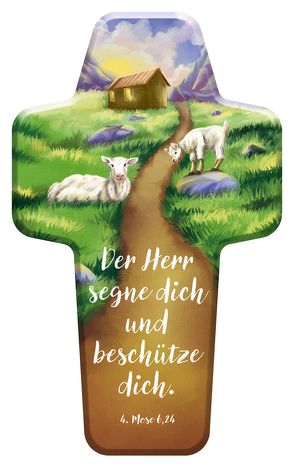 Kinderkreuz „Der Herr segne dich und beschütze dich“ von Nimz,  Annika