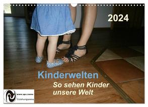Kinderwelten – So sehen Kinder unsere Welt (Wandkalender 2024 DIN A3 quer), CALVENDO Monatskalender von Querida,  Querida