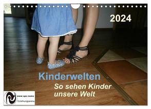 Kinderwelten – So sehen Kinder unsere Welt (Wandkalender 2024 DIN A4 quer), CALVENDO Monatskalender von Querida,  Querida