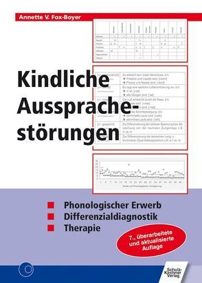 Kindliche Aussprachestörungen von Fox-Boyer,  Annette V.