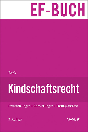 Kindschaftsrecht von Beck,  Susanne