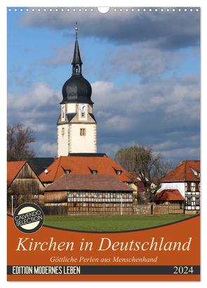 Kirchen in Deutschland – Göttliche Perlen aus Menschenhand (Wandkalender 2024 DIN A3 hoch), CALVENDO Monatskalender von Flori0,  Flori0