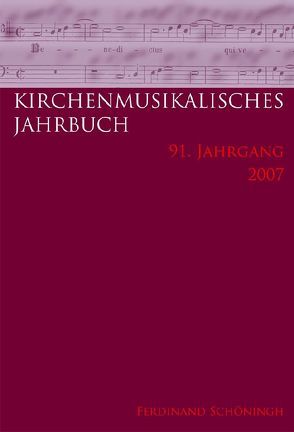 Kirchenmusikalisches Jahrbuch. Herausgegeben im Auftrag der Görres-Gesellschaft und in Verbindung mit dem Allgemeinen Cäcilien-Verband für Deutschland von Massenkeil,  Günther