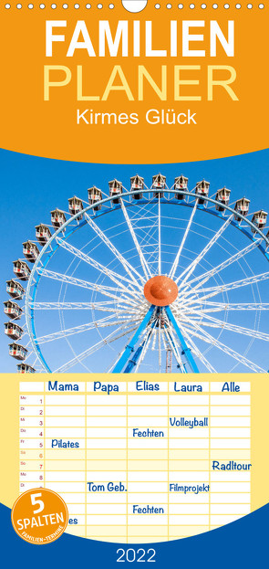 Familienplaner Kirmes Glück (Wandkalender 2022 , 21 cm x 45 cm, hoch) von Scherf,  Dietmar