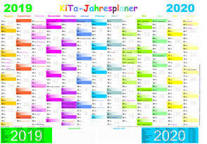 KITA-Jahresplaner 2019/2020