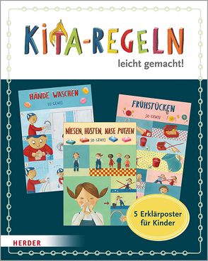 Kita-Regeln leicht gemacht. 5 Erklärposter für Kinder von Olten,  Manuela