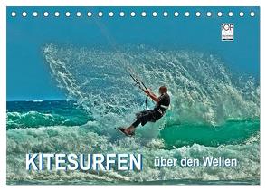 Kitesurfen – über den Wellen (Tischkalender 2024 DIN A5 quer), CALVENDO Monatskalender von Roder,  Peter