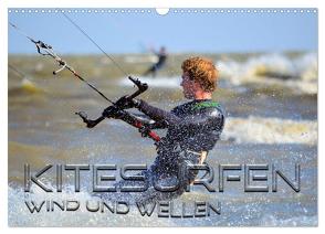 Kitesurfen – Wind und Wellen (Wandkalender 2024 DIN A3 quer), CALVENDO Monatskalender von Bleicher,  Renate