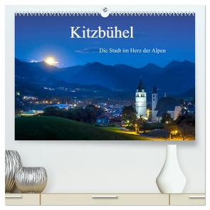 Kitzbühel. Die Stadt im Herz der Alpen (hochwertiger Premium Wandkalender 2024 DIN A2 quer), Kunstdruck in Hochglanz von Überall,  Peter