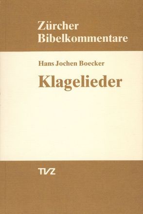 Klagelieder von Boecker,  Hans Jochen