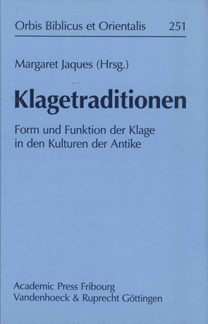 Klagetraditionen von Jaques,  Margaret