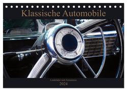 Klassische Automobile – Lenkräder und Armaturen (Tischkalender 2024 DIN A5 quer), CALVENDO Monatskalender von Gube,  Beate