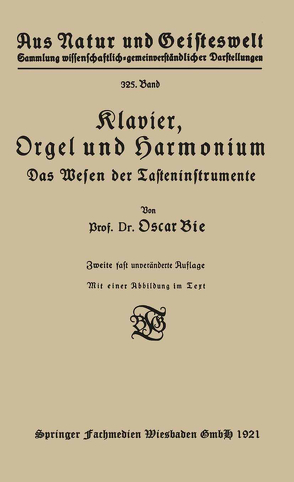 Klavier, Orgel und Harmonium von Bie,  Oscar