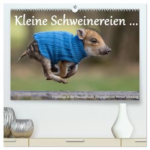 Kleine Schweinereien (hochwertiger Premium Wandkalender 2024 DIN A2 quer), Kunstdruck in Hochglanz von Schmäing,  Werner