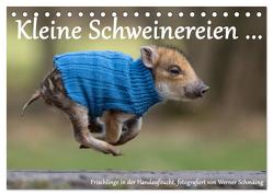 Kleine Schweinereien (Tischkalender 2024 DIN A5 quer), CALVENDO Monatskalender von Schmäing,  Werner