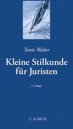 Kleine Stilkunde für Juristen von Walter,  Tonio