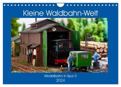 Kleine Waldbahn-Welt – Modellbahn in Spur 0 (Wandkalender 2024 DIN A4 quer), CALVENDO Monatskalender von Hegerfeld-Reckert,  Anneli