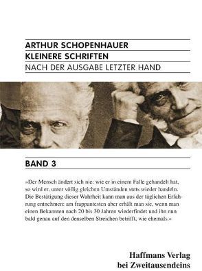 Kleinere Schriften von Lütkehaus,  Ludger, Schopenhauer,  Arthur