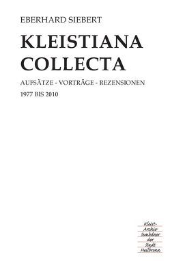 Kleistiana collecta von Siebert,  Eberhard