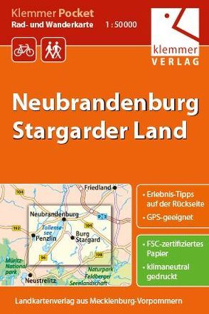 Klemmer Pocket Rad- und Wanderkarte Neubrandenburg – Stargarder Land von Goerlt,  Heidi, Klemmer,  Klaus, Kuhlmann,  Christian