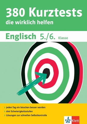 Klett 380 Kurztests Englisch 5./6. Klasse von Saccaro,  Alexander Peter