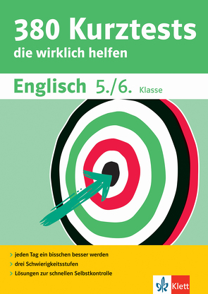 Klett 380 Kurztests Englisch 5./6. Klasse