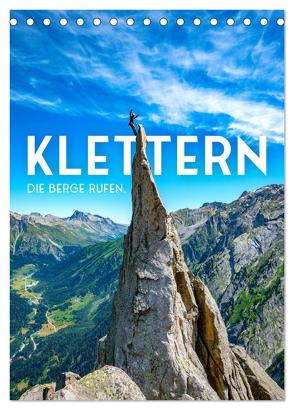 Klettern – Die Berge rufen. (Tischkalender 2024 DIN A5 hoch), CALVENDO Monatskalender von SF,  SF