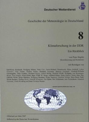 Klimaforschung in der DDR von Hupfer,  Peter