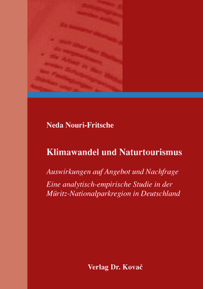 Klimawandel und Naturtourismus von Nouri-Fritsche,  Neda