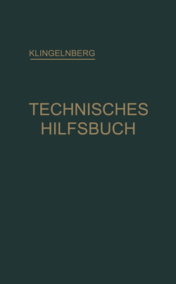 Klingelnberg Technisches Hilfsbuch von Preger,  Ernst, Reindl,  Rudolf