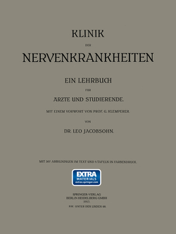 Klinik der Nervenkrankheiten von Jacobsohn,  Leo, Klemperer,  Georg