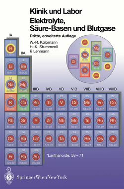 Klinik und Labor Elektrolyke, Säure-Basen und Blutgase von Külpmann,  Wolf-Rüdiger, Lehmann,  Paul, Stummvoll,  Hans-Krister