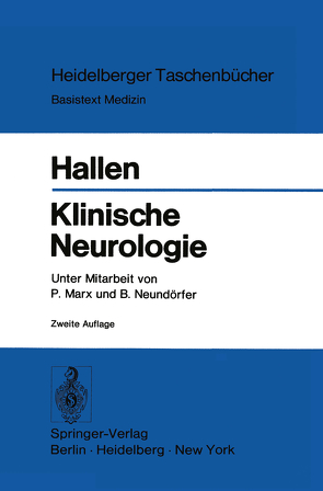 Klinische Neurologie von Hallen,  O., Marx,  P., Neundörfer,  B.